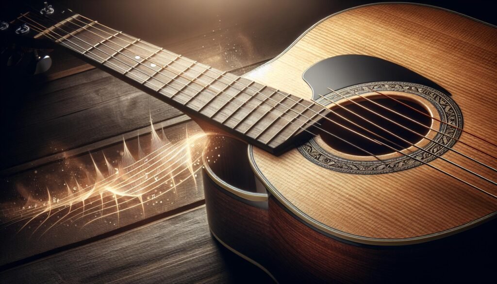 Guitares Folk à Table d&rsquo;Harmonie en Épicéa : Son Clair et Équilibré