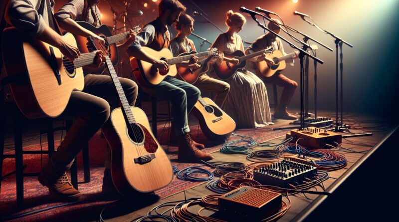 Guitares Folk Électro-Acoustiques : Performances sur Scène