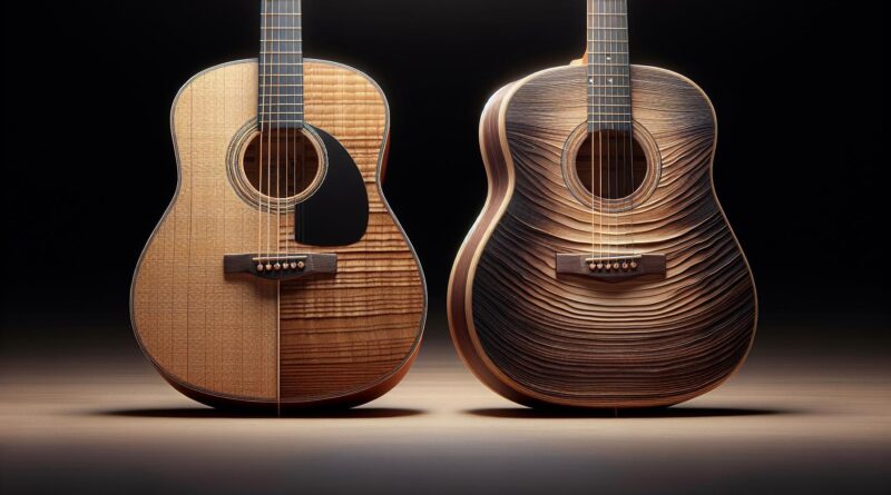 Comparatif des Guitares Folk à Table d&rsquo;Harmonie Massive et Lamellée
