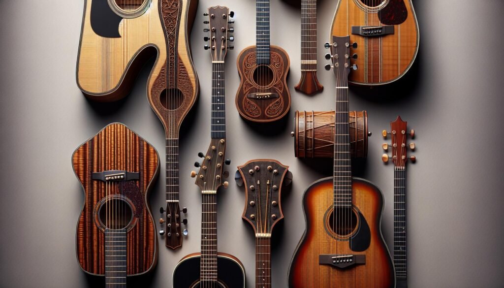 Guitares Folk avec Pan Coupé pour un Style Polyvalent