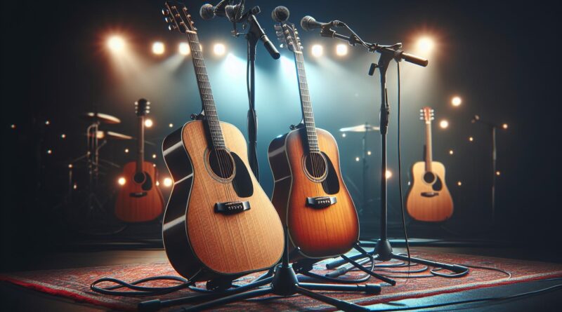 Guitares Folk avec Micros : Idéales pour la Scène