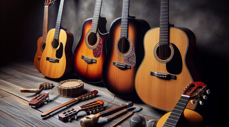 Les Guitares Folk les plus Utilisées lors de Rassemblements Acoustiques