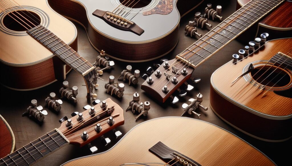 Guitares Folk Adaptées aux Accords Alternatifs et Open Tunings
