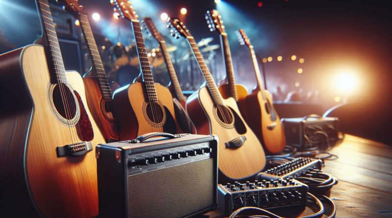 Guitares Folk avec Préampli : Performances Scéniques Assurées