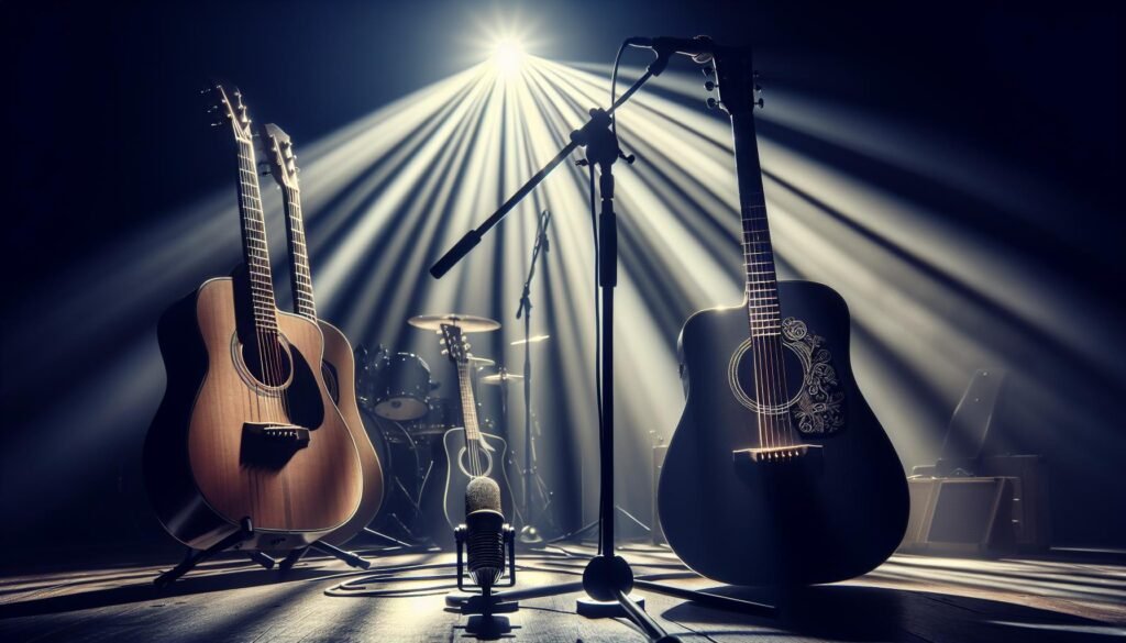 Guitares Folk à Grande Projection Sonore : Idéales pour la Scène