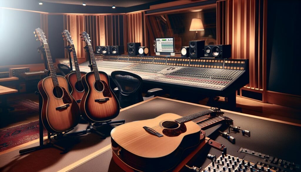 Sélection des Meilleures Guitares Folk pour Studio d&rsquo;Enregistrement