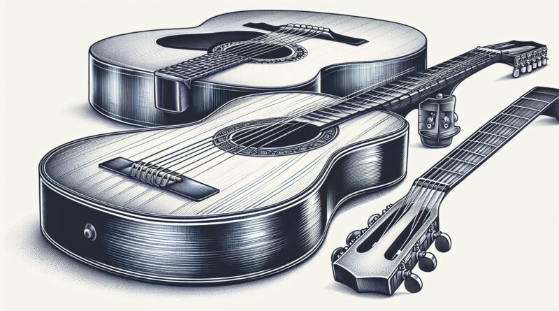 Guitares Folk avec Cordes en Nylon : Douceur et Confort de Jeu