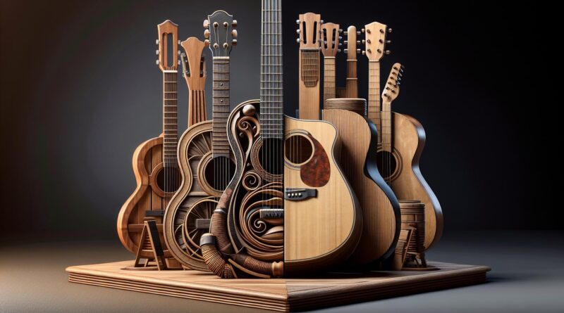 Guitares Folk Rétro-Modernes : Équilibre entre Tradition et Innovation