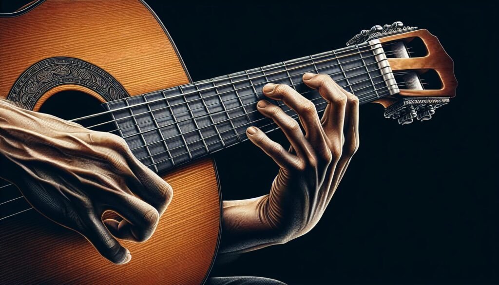 Les techniques de jeu spécifiques à la guitare classique : fingerpicking, rasgueado, etc.
