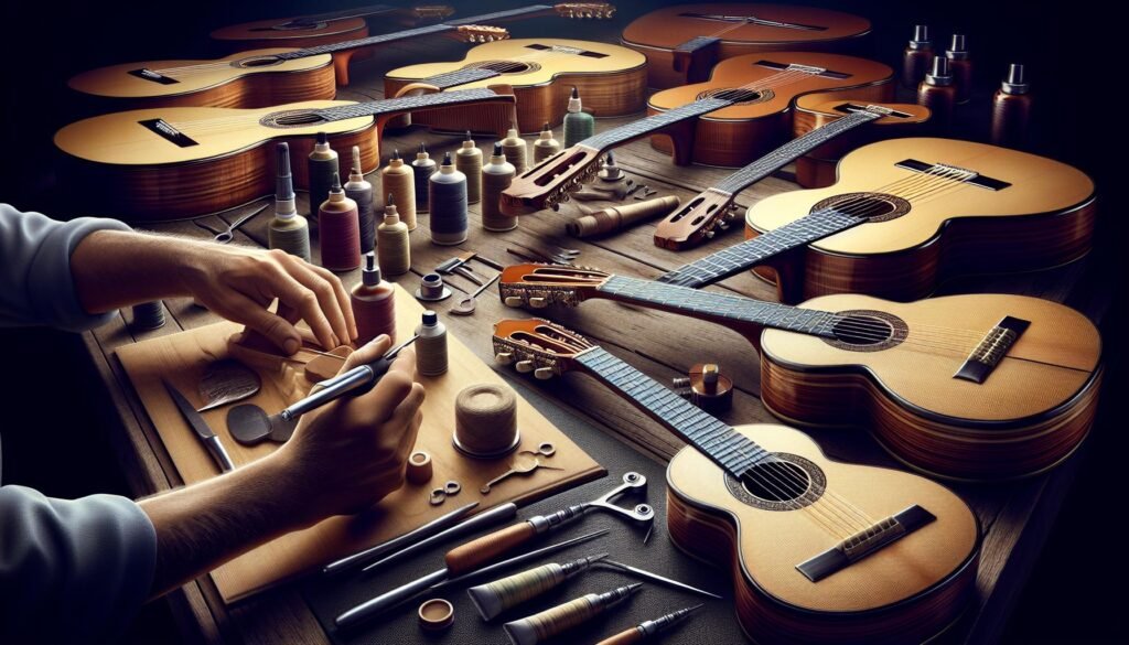 Guitares classiques personnalisées : Instruments sur mesure pour les professionnels