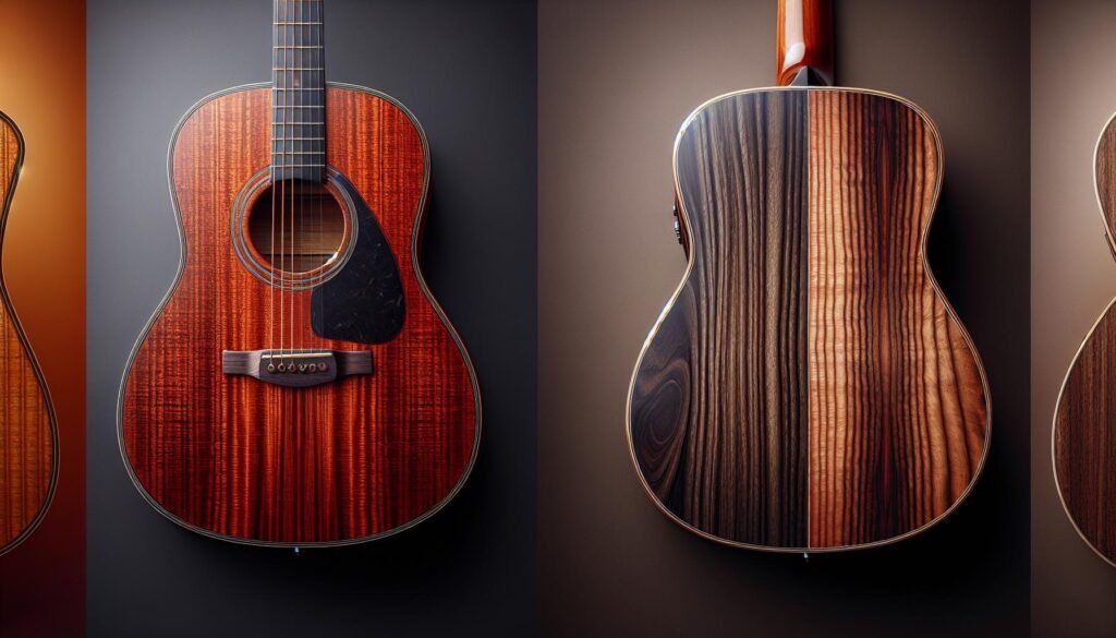 Guitares Classiques avec Dos et Éclisses en Acajou vs Palissandre