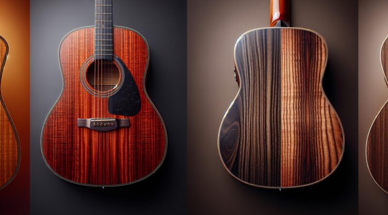 Guitares Classiques avec Dos et Éclisses en Acajou vs Palissandre