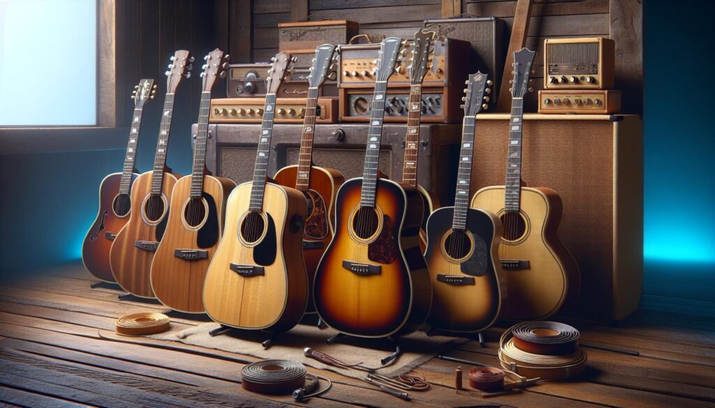 Exploration des guitares jumbo pour la musique folk et country