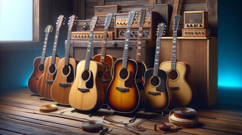 Exploration des guitares jumbo pour la musique folk et country