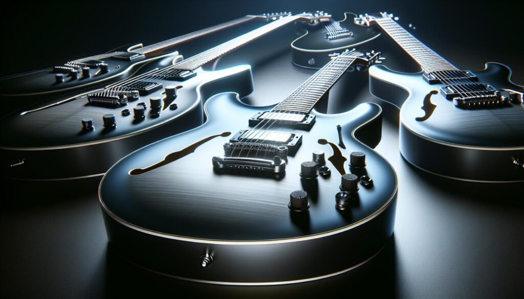 Les guitares électriques hollow body légères et confortables pour de longues sessions de jeu