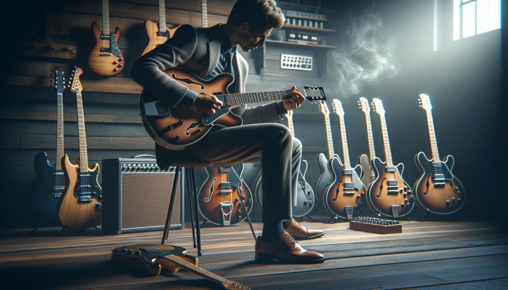 Les avantages des guitares électriques hollow body pour les musiciens débutants