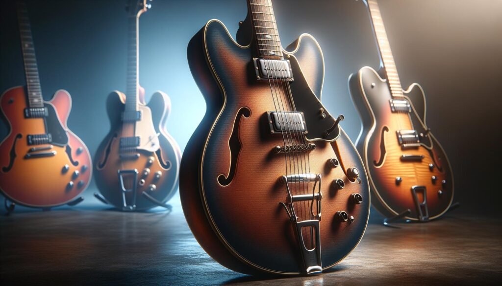 Les modèles de guitares électriques hollow body pour les amateurs de blues