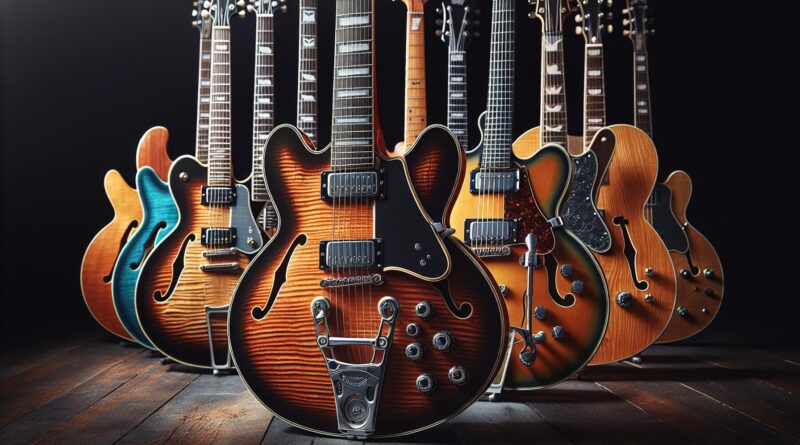 Les modèles de guitares électriques hollow body préférés des musiciens expérimentés