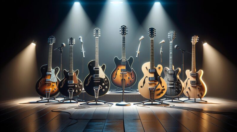 Les guitares électriques hollow body pour les musiciens qui cherchent un instrument polyvalent pour la scène