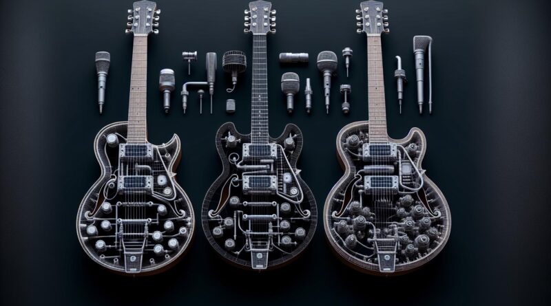 Comparaison des différentes configurations de micros sur les guitares électriques hollow body