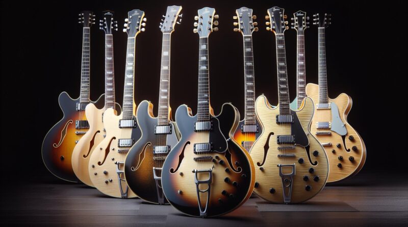 Les guitares électriques hollow body pour les musiciens qui aiment les sonorités vintage des années 90