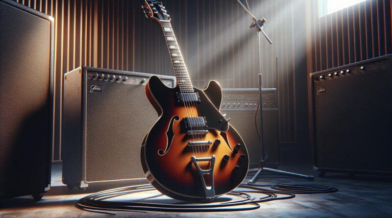 Les guitares électriques hollow body avec un manche fin pour une jouabilité rapide