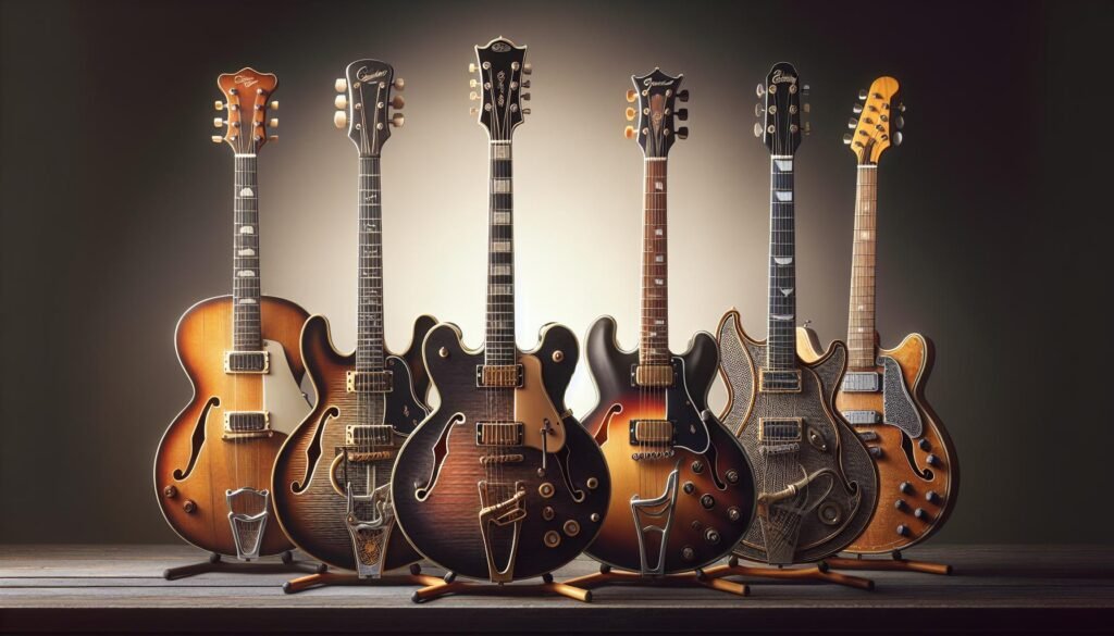 Les guitares électriques hollow body pour les musiciens qui aiment les sonorités rétro des années 50