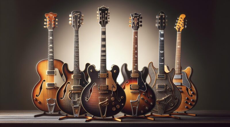 Les guitares électriques hollow body pour les musiciens qui aiment les sonorités rétro des années 50
