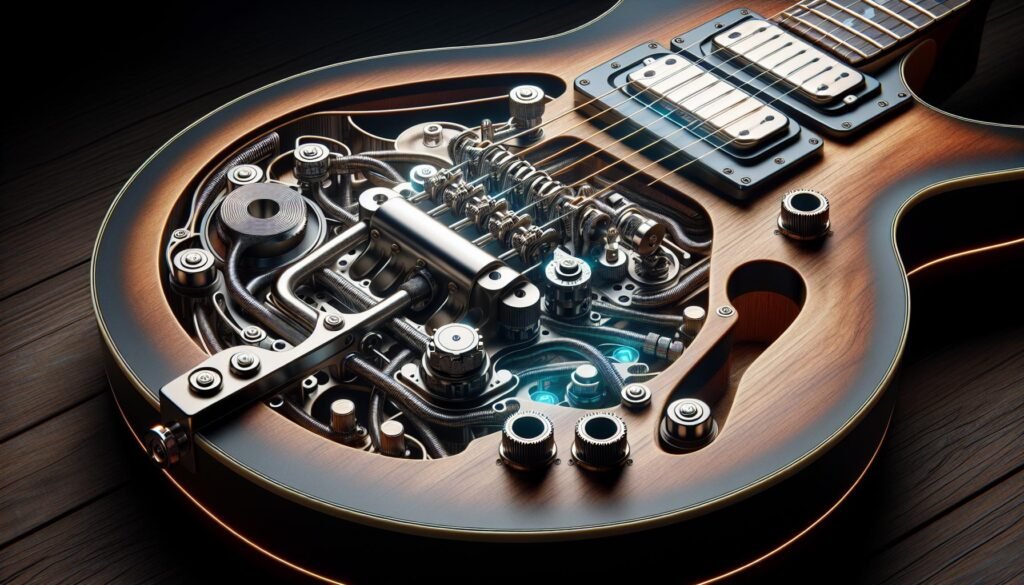 Les guitares électriques hollow body avec un système de réglage sans outil pratique