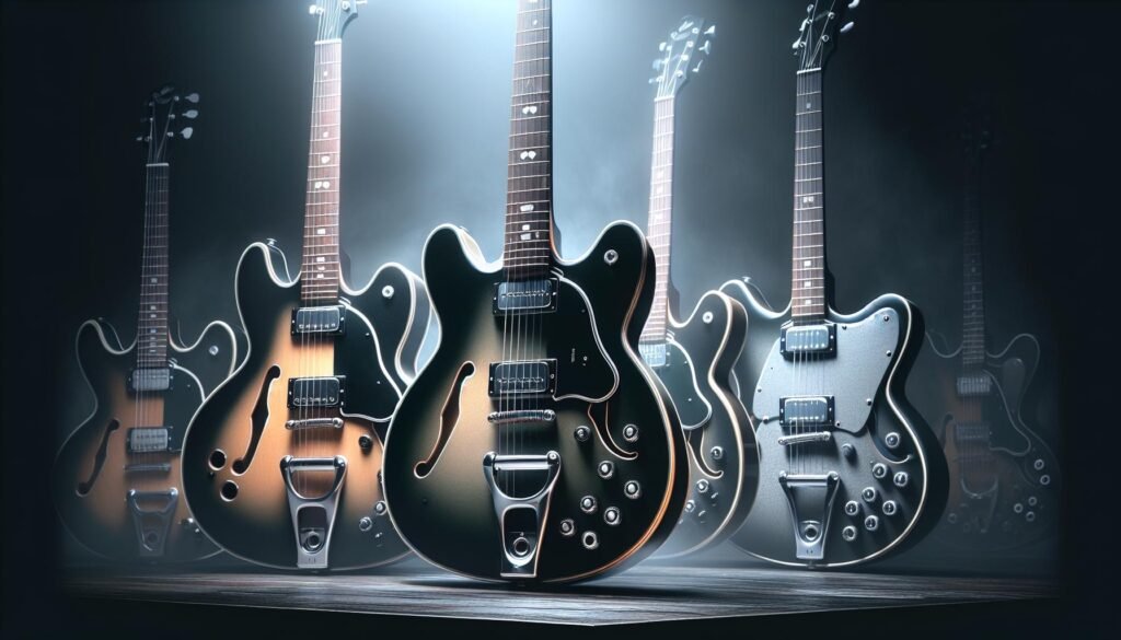 Les guitares électriques hollow body pour les musiciens qui aiment les sonorités britpop