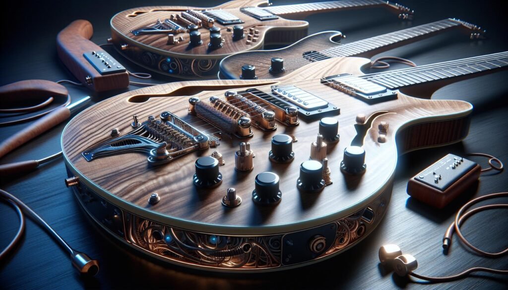 Les guitares électriques hollow body avec un système de réduction du bruit pour les concerts live