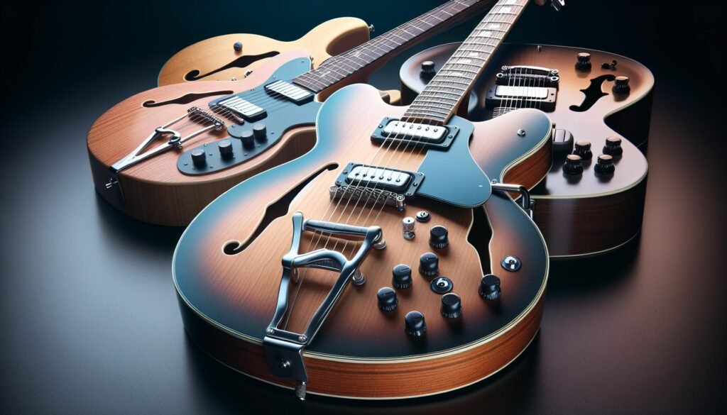 Les modèles de guitares électriques hollow body adaptés aux genres de musique indie rock