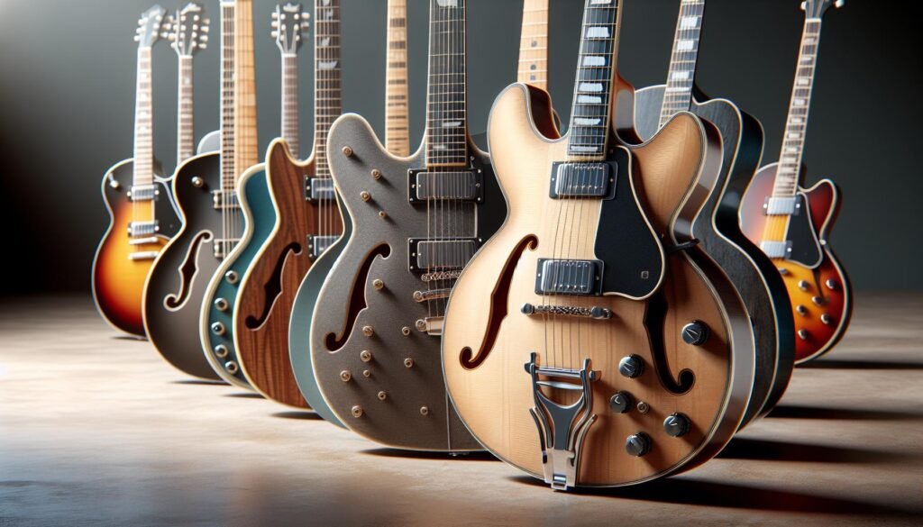 Les modèles de guitares semi hollow body les plus vendus en 2024