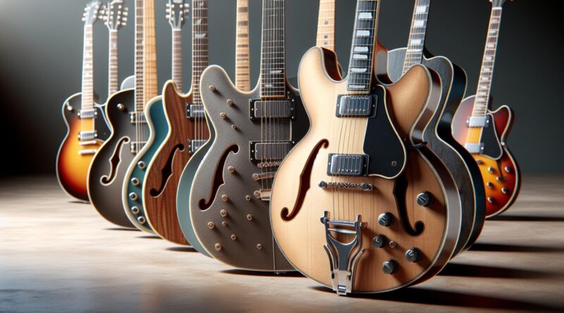 Les modèles de guitares semi hollow body les plus vendus en 2024