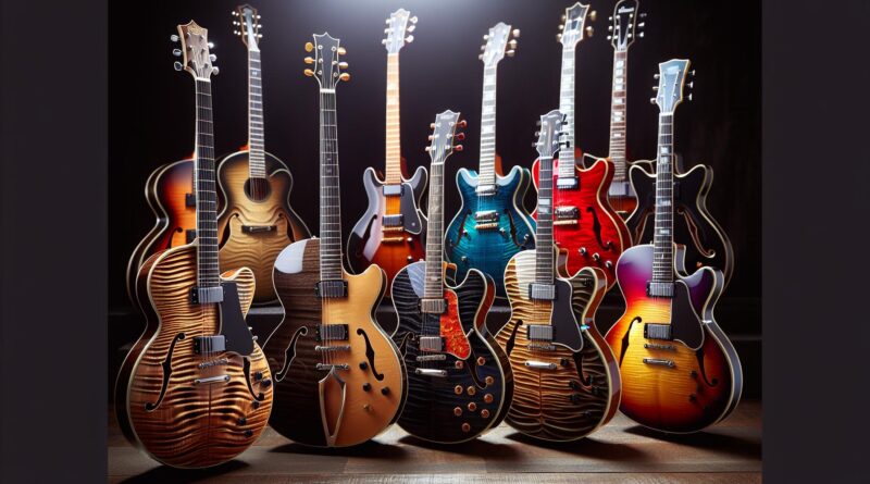 Comparatif des finitions des guitares semi hollow body : laques, vernis et plus