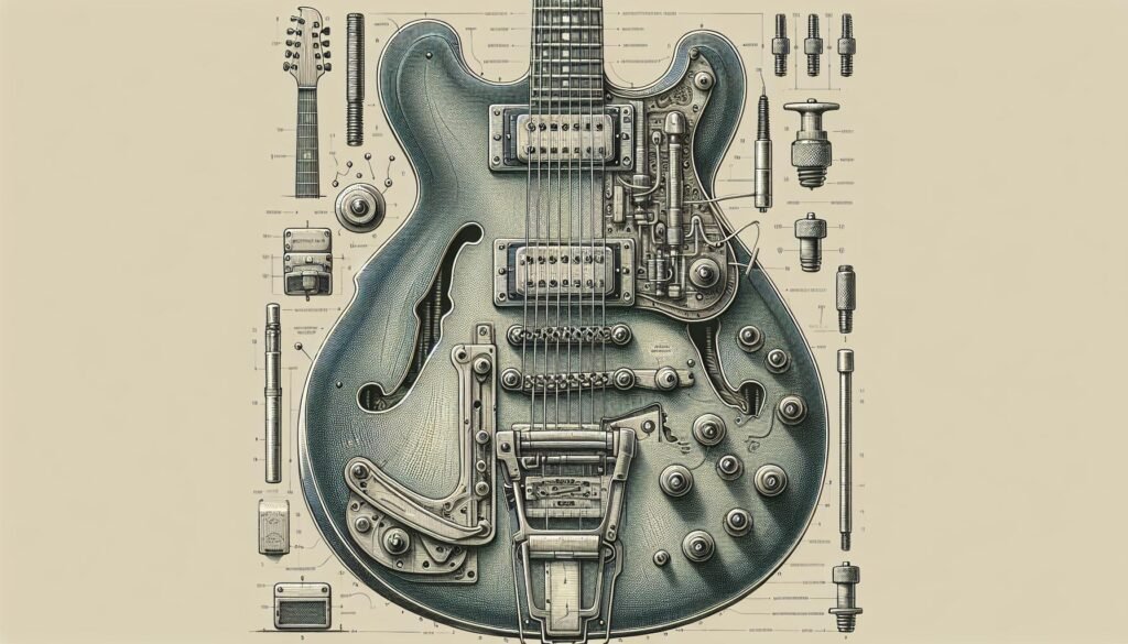 Les guitares semi hollow body les plus robustes et durables