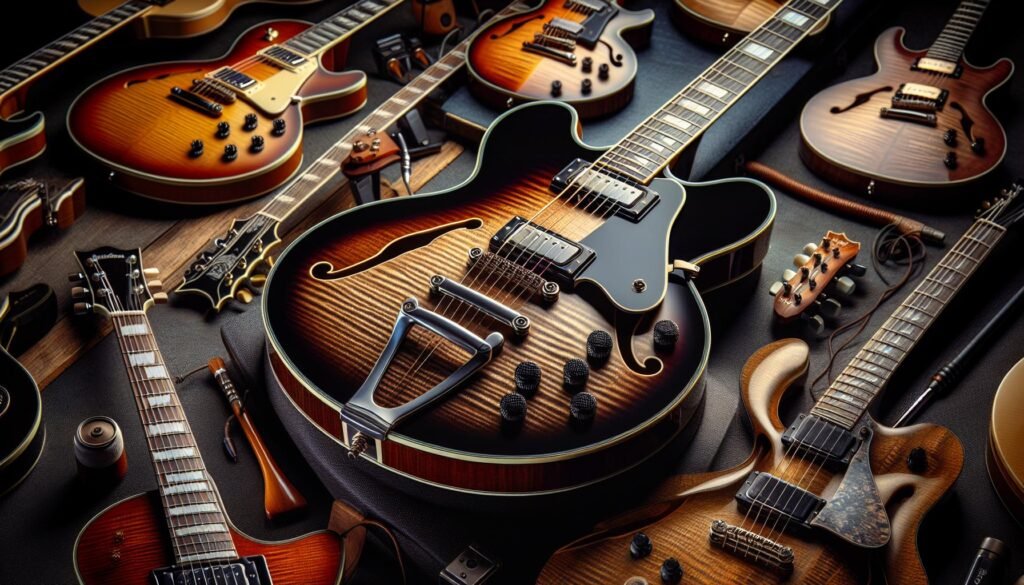 Les meilleures guitares semi hollow body pour jouer en live