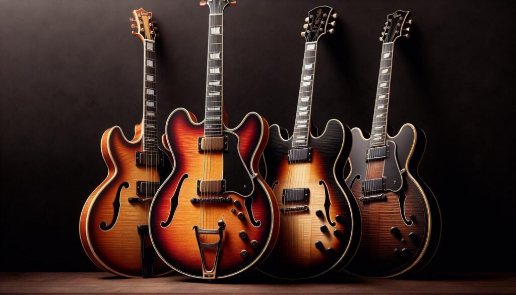 Guitares semi hollow body : les modèles signatures des grands guitaristes