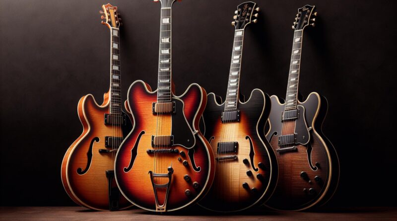 Guitares semi hollow body : les modèles signatures des grands guitaristes