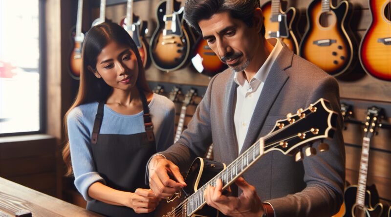 Comment tester une guitare semi hollow body en magasin