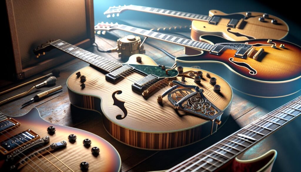 Les guitares semi hollow body préférées des guitaristes célèbres