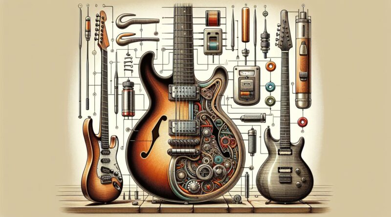 Comparatif des guitares semi hollow body pour les musiciens gauchers