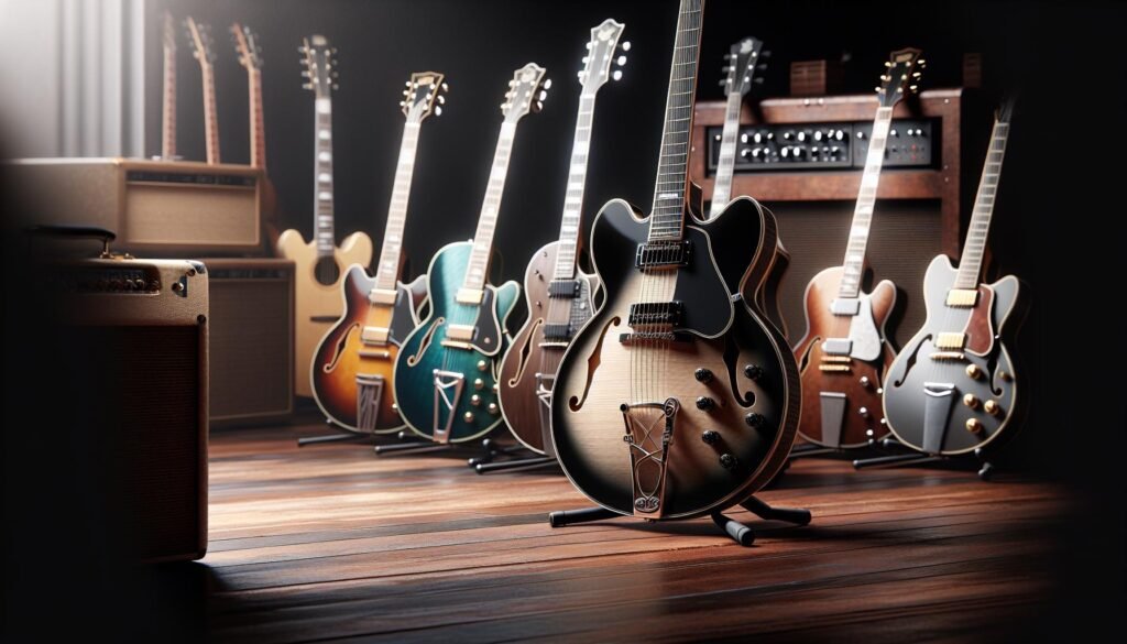 Les guitares semi hollow body les plus stylées et originales