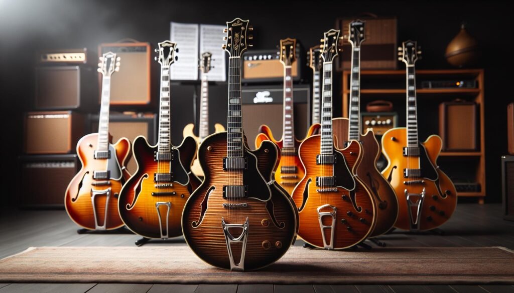 Les meilleures guitares semi hollow body pour les cours de musique