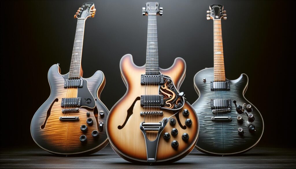 Les guitares semi hollow body avec la meilleure ergonomie pour les longues sessions de jeu