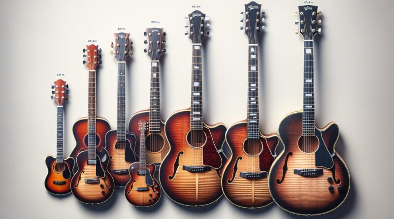 Guitares semi hollow body pour adultes : guide des tailles et du confort