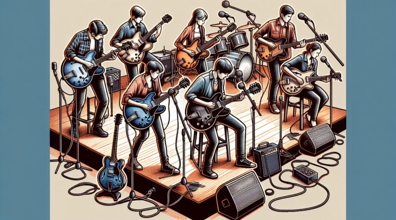 Guitares semi hollow body pour jouer en groupe : nos recommandations