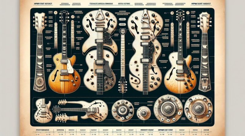 Comparaison des guitares semi hollow body à moins de 500 euros