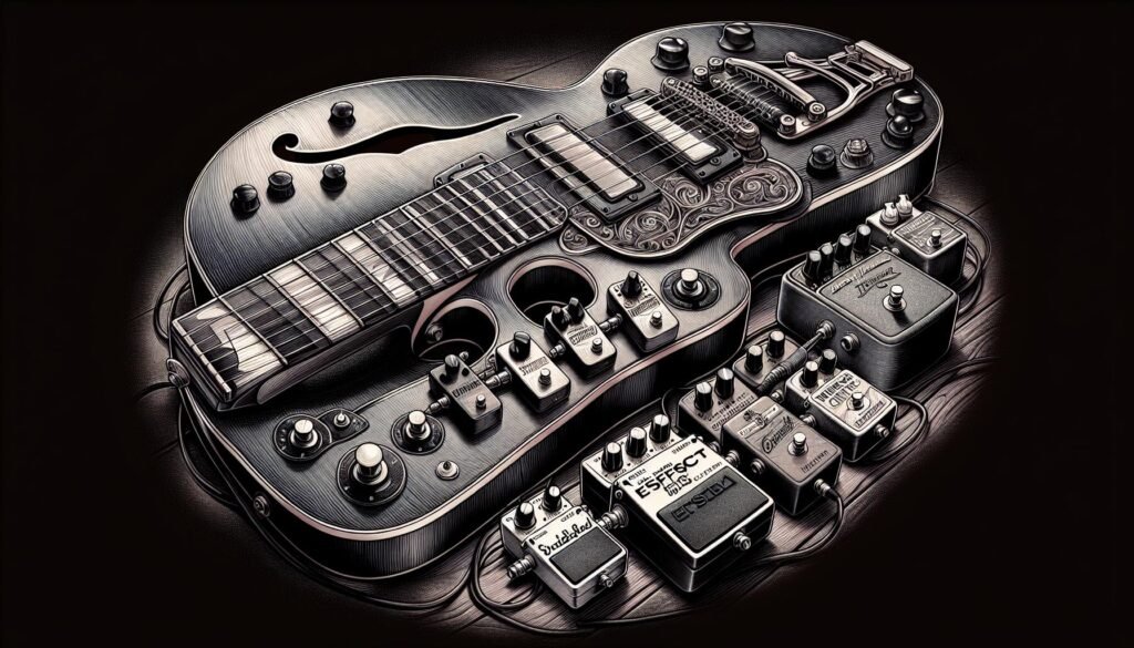 Guitares semi hollow body et effets : les meilleures pédales à utiliser