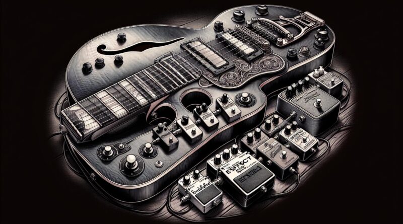 Guitares semi hollow body et effets : les meilleures pédales à utiliser